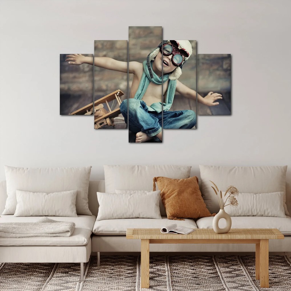 Kép - Fiatal pilóta (150x105 cm)