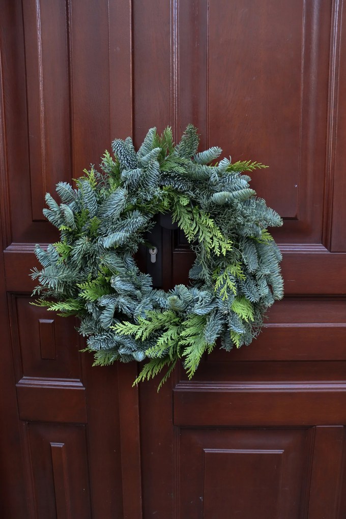 Karácsonyi Koszorú Nemes Jelenfából, 60 cm-es koszorú, Karácsony