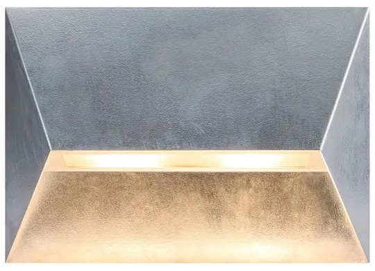 Nordlux - PONTIO kültéri fali lámpatest 2xGU10/25W/230V IP54, ezüstszínű