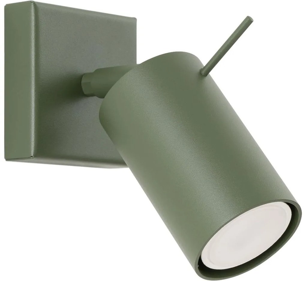 Sollux Sollux SL.1500 - Fali spotlámpa RING 1xGU10/10W/230V zöld SLX1394