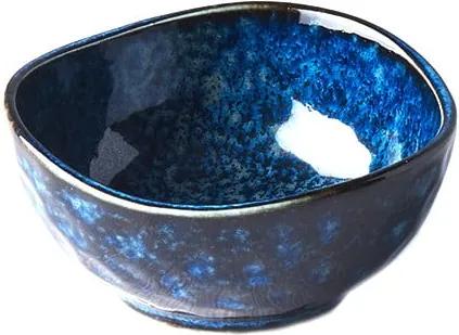 Indigo kék kerámia tál, ø 9 cm - MIJ