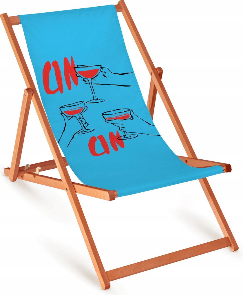 Kerti Napozóágy Strand Állítható Kert Terasz Strand Cin Cin Nyomtatás