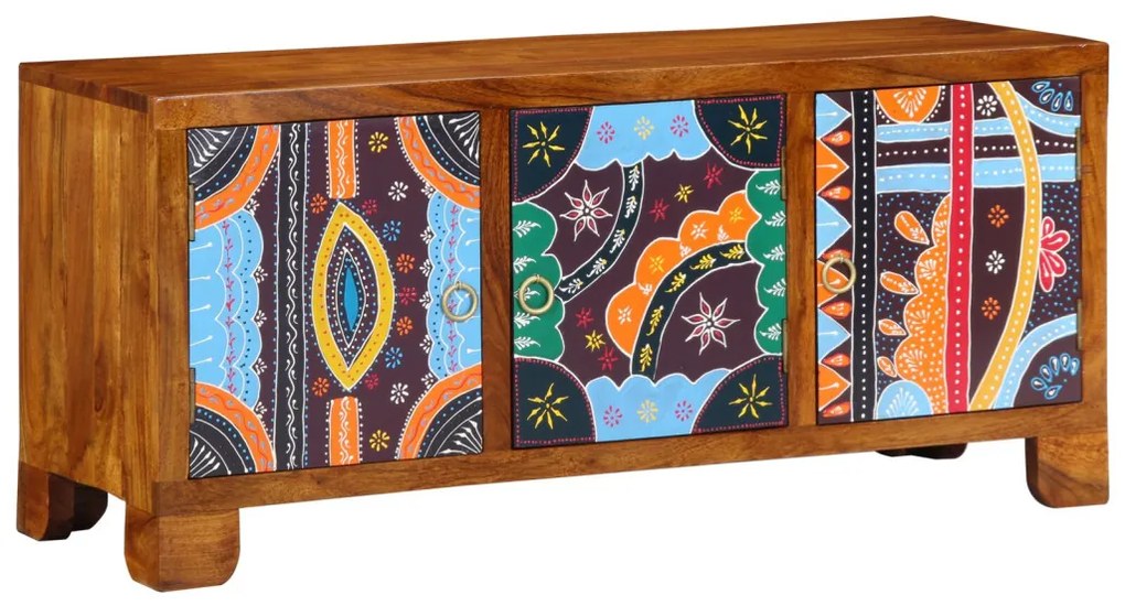 Cipőpad mézbarna 100 x 35 x 45 cm tömör akácfa