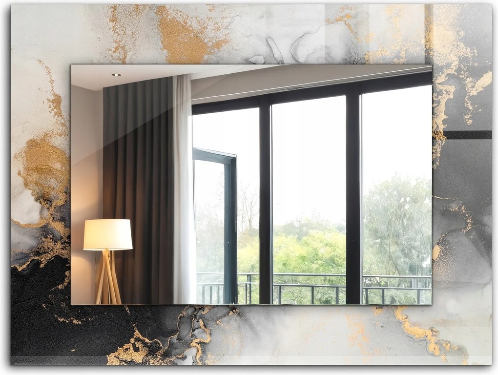 Stílusos tükör Glamour Modern Loft 80x60 Absztrakt modern művészet