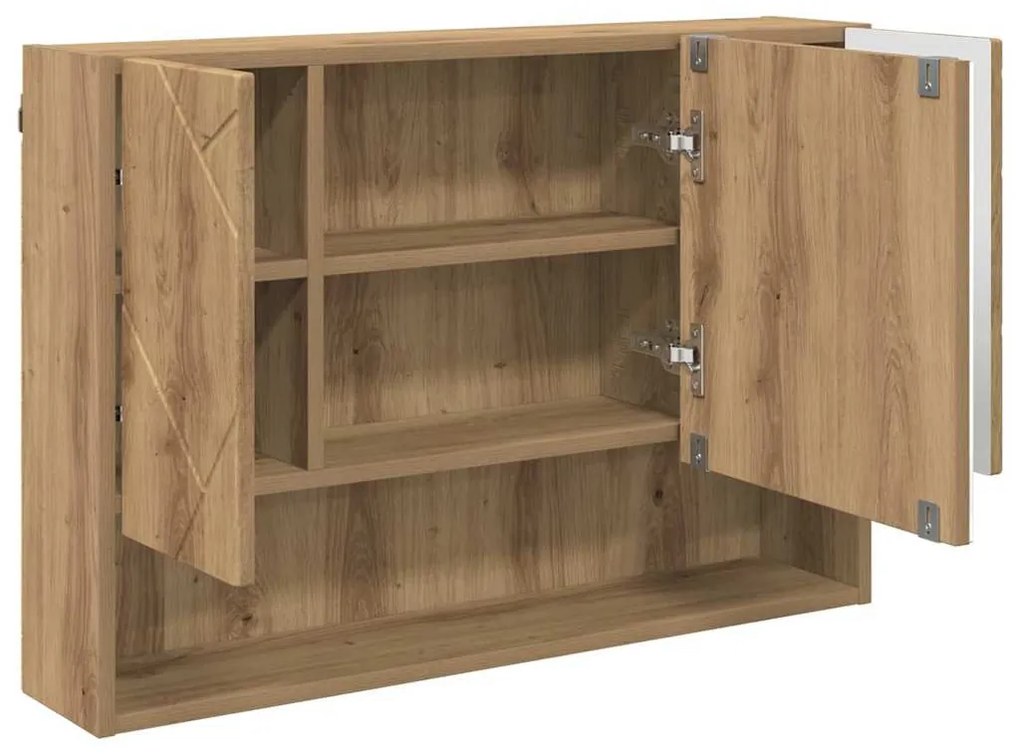 Fürdőszoba bútor szett 3 pcs kézműves tölgy 76.5 x 35 x 64 cm