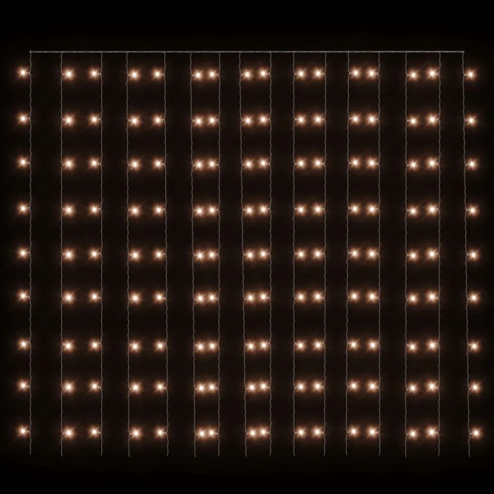 8 funkciós meleg fehér LED-es fényfüggöny 300 LED 3 x 3 m