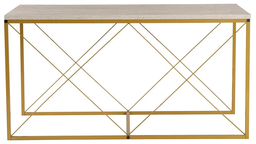 Defne Gold Travertine dohányzóasztal