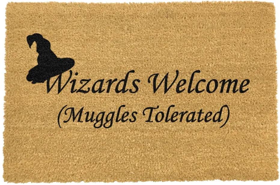 Wizards Welcome természetes kókuszrost lábtörlő, 40 x 60 cm - Artsy Doormats