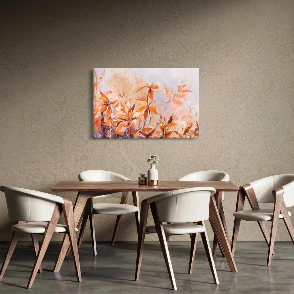 Kép - Festett virágok (90x60 cm)