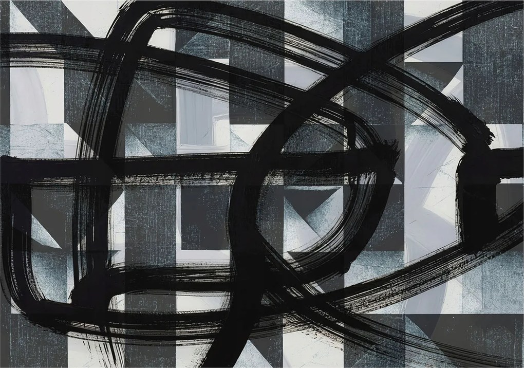 Fotótapéta Flizelina Dekoratív az irodába Kifejező geometria 208x146