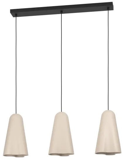 Eglo 390364 - Csillár zsinóron TOLLERIC 3xE27/40W/230V bézs