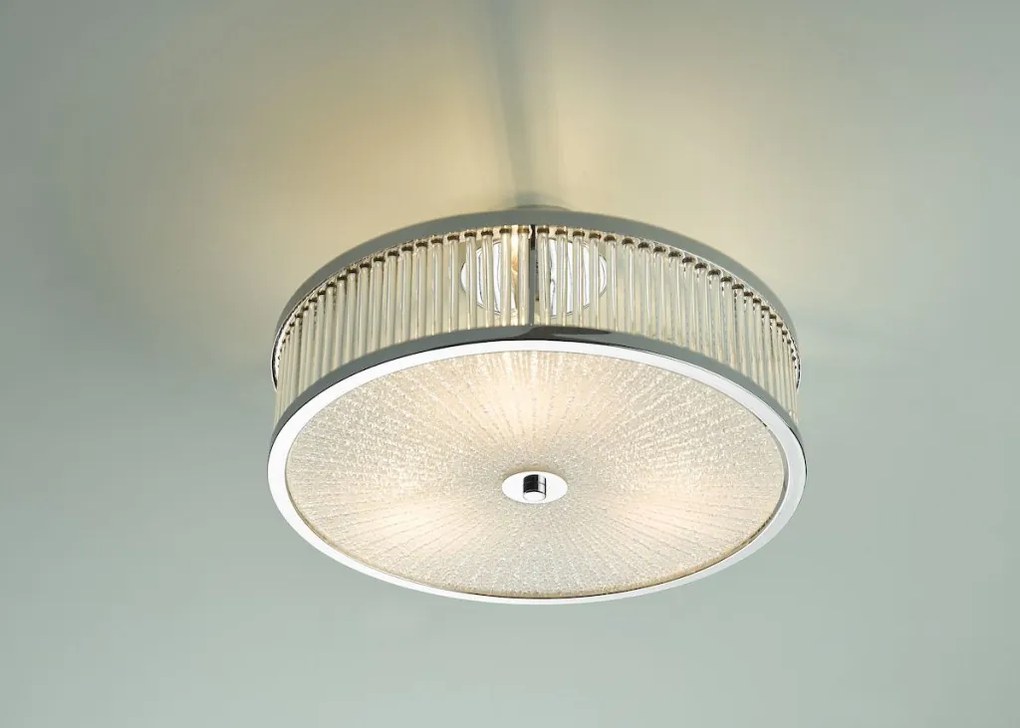 DAR LIGHTING ARA5250 ARAMIS Ernyős Mennyezeti Lámpa Csiszolt Króm E14 IP20