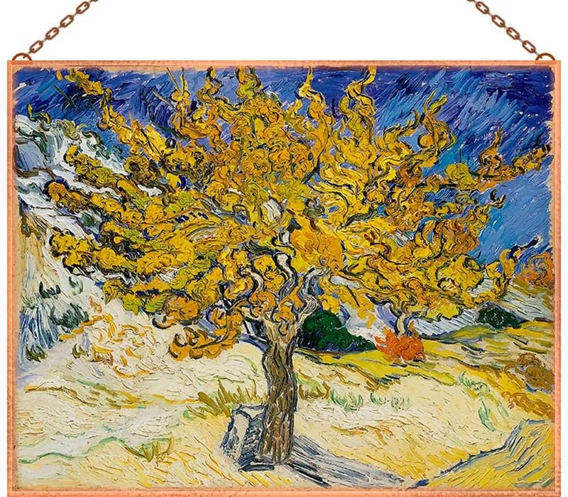 Vincent van Gogh - Mulberry_Tree üvegkép, falikép