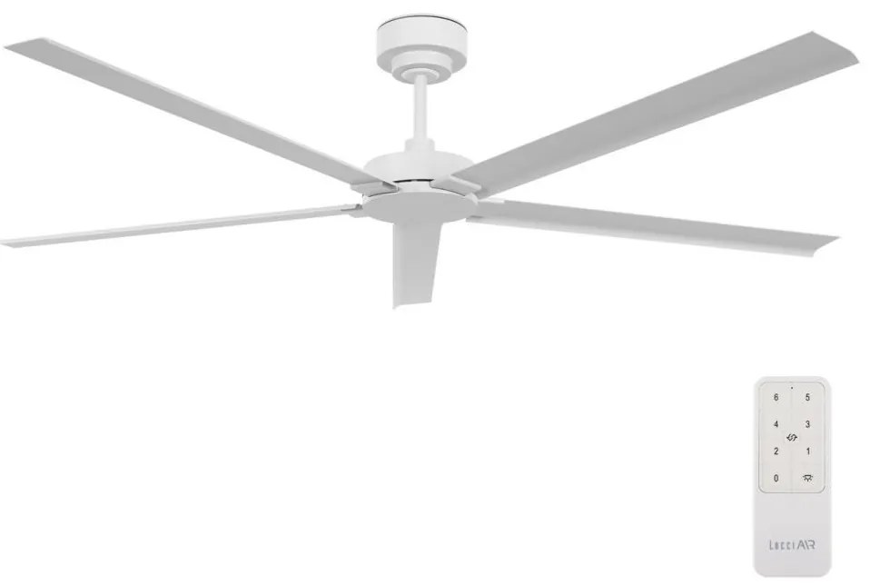 Lucci air Lucci air 21616049 - Mennyezeti ventilátor MONZA IP55 fehér + távirányítás FAN00285