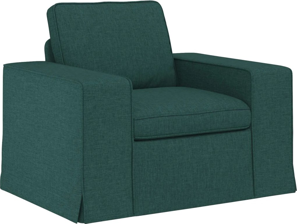 vidaXL Kanapé Sötétzöld 103 x 80 x 82 cm szövet