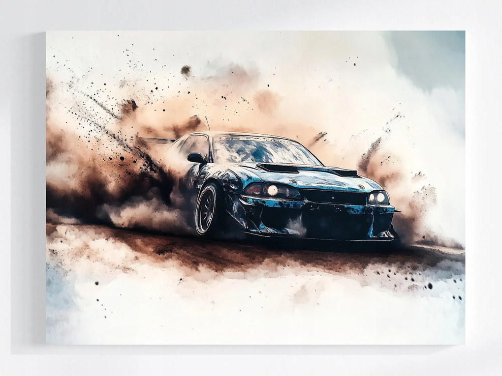 Canvas Vászonkép Sportautó Drift Tuning Racing Auto 100x75