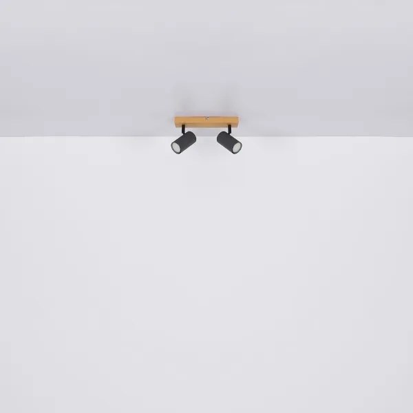 Globo 57911-2G - Spotlámpa ROBBY 2xGU10/35W/230V szürke/barna