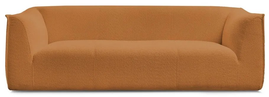 Mustársárga buklé kanapé 242 cm Giorgia – Bobochic Paris