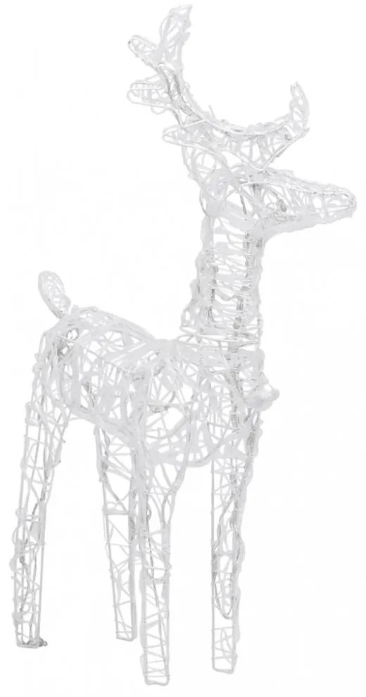 akril rénszarvasos-szános karácsonyi dísz 160 LED-del 130 cm