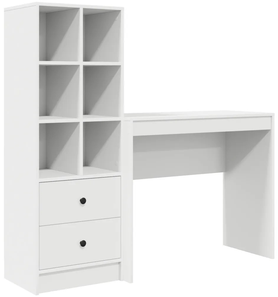 Tárolóval rendelkező íróasztal 2 pcs Fehér 90 x 40 x 76 cm