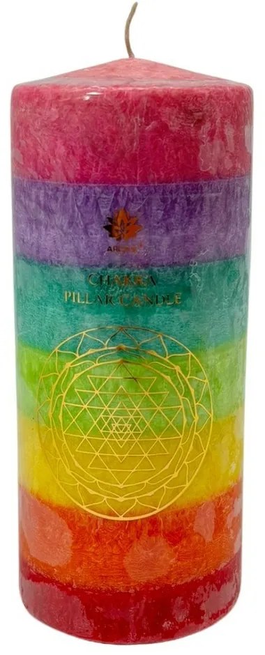 Arome Chakra gyertya, illatmentes, 460 g, 7színben