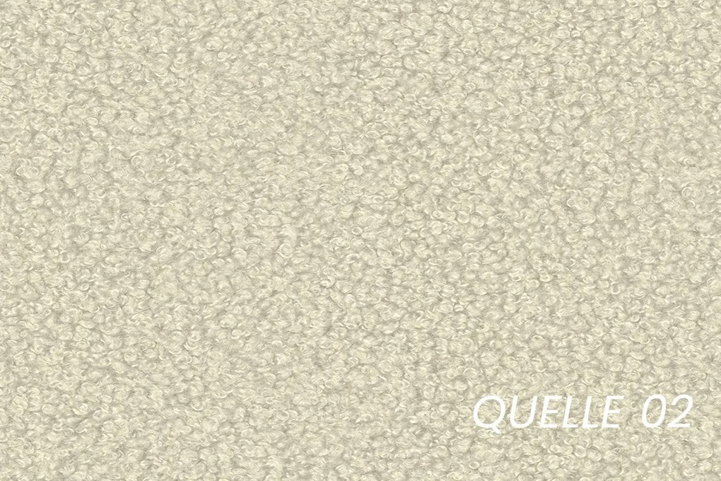 Cloud kárpitozott ágy ágyneműtartóval 180x200 cm - világos bézs Quelle 02 bouclé