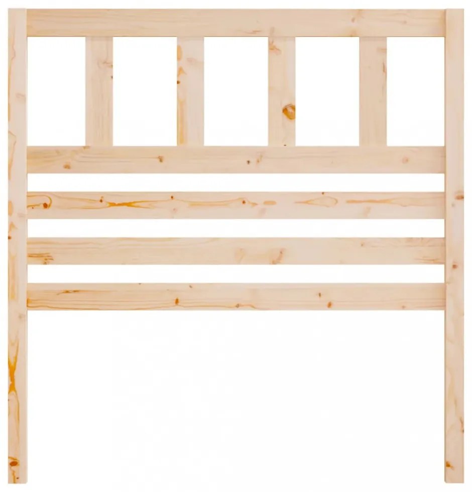 tömör fenyőfa ágyfejtámla 96 x 4 x 100 cm
