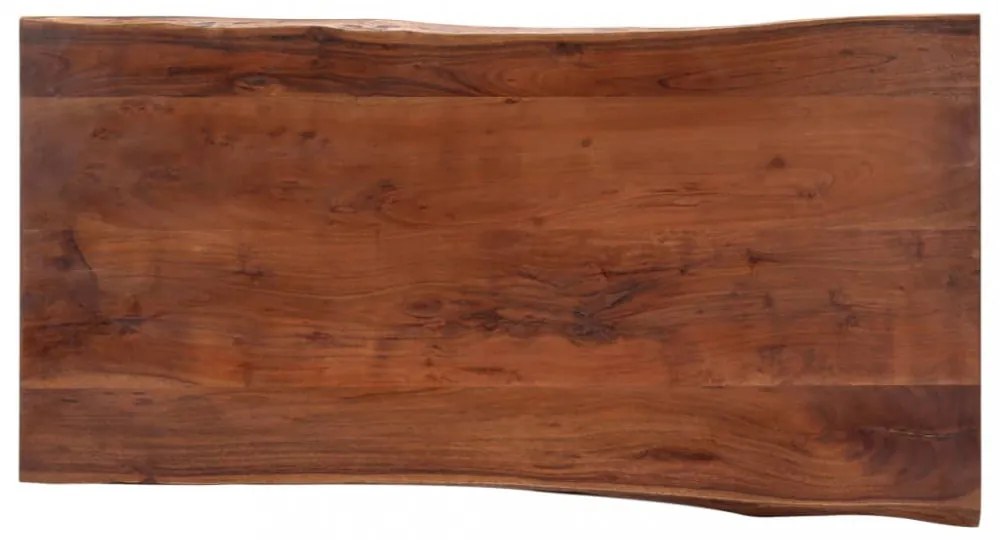 tömör akácfa dohányzóasztal természetes szélekkel 115x60x40 cm