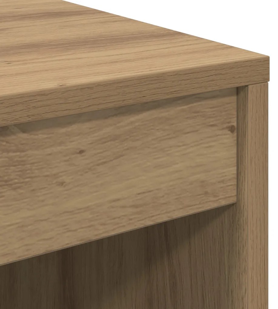 vidaXL Íróasztal Művészi tölgy Mérnöki fa 60 x 50 x 76 cm Íróasztal