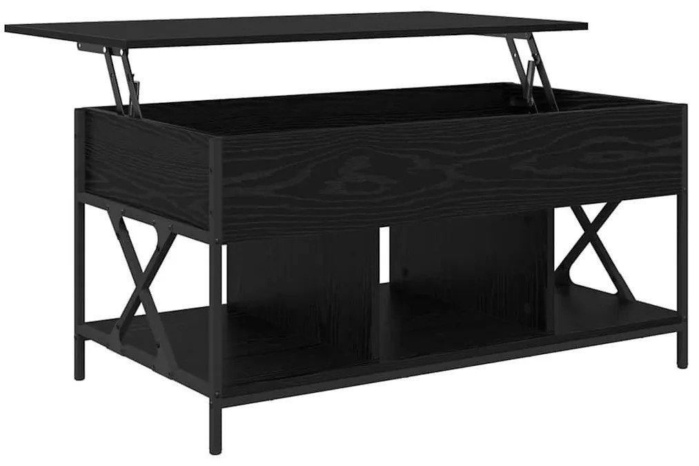 Dohányzóasztal Musta tammi 100 x 55 x 50 cm Faanyag