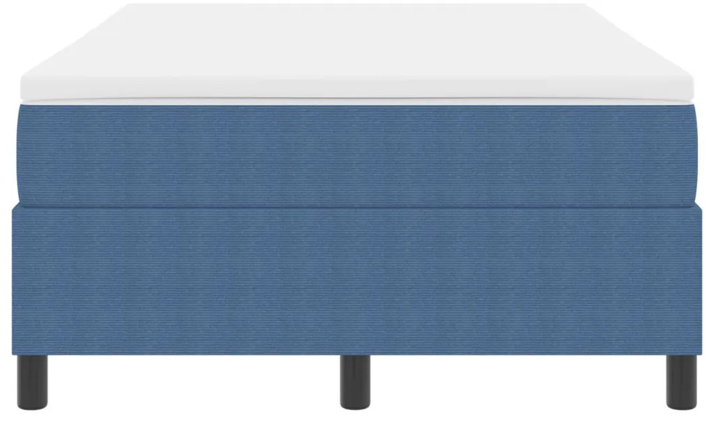Boxspringágy matraccal Kék 120x200 cm Kordbársony