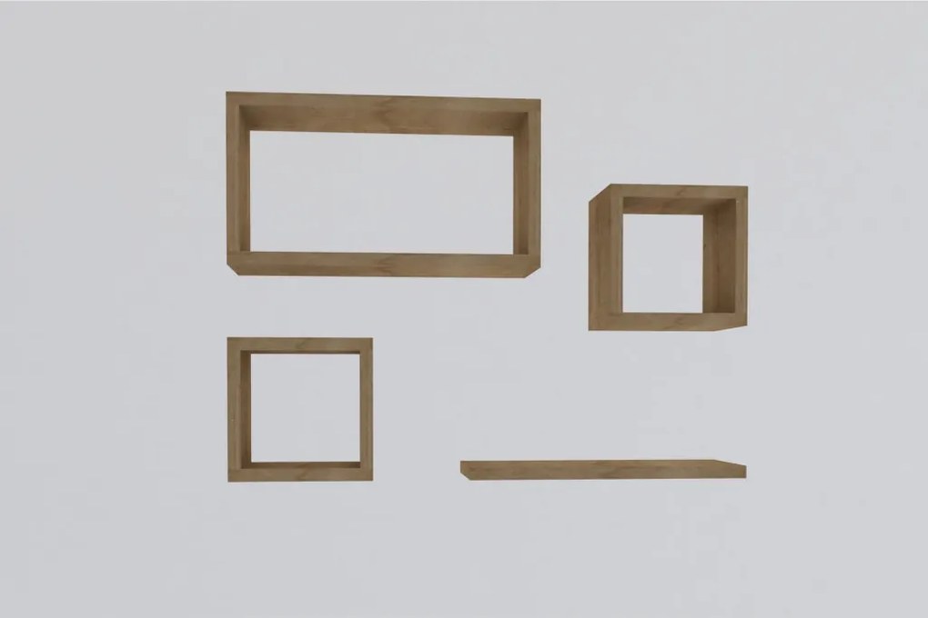 Fali polc, zafír tölgy 24x15x44 cm