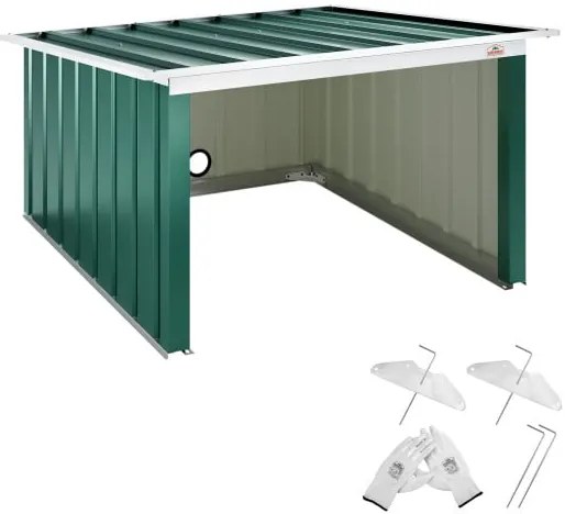 Gardebruk® Garázs robotfűnyíróhoz 89x90x54 cm - zöld