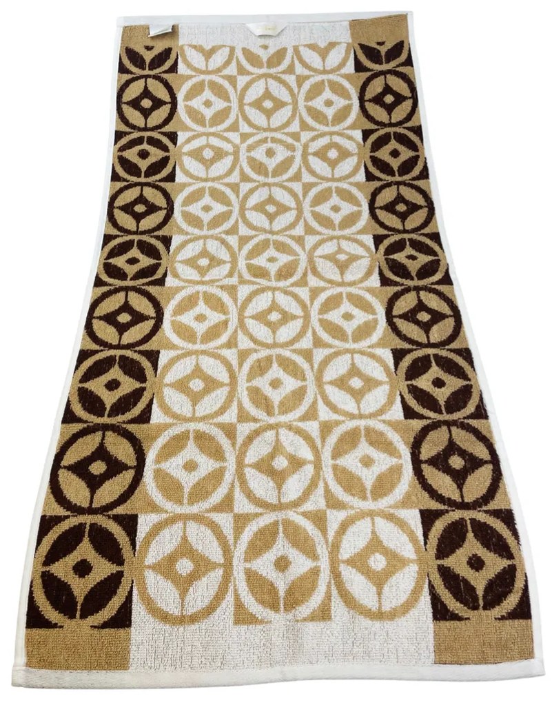 Frottír törölköző Kompass barna 50x90cmTiaHome