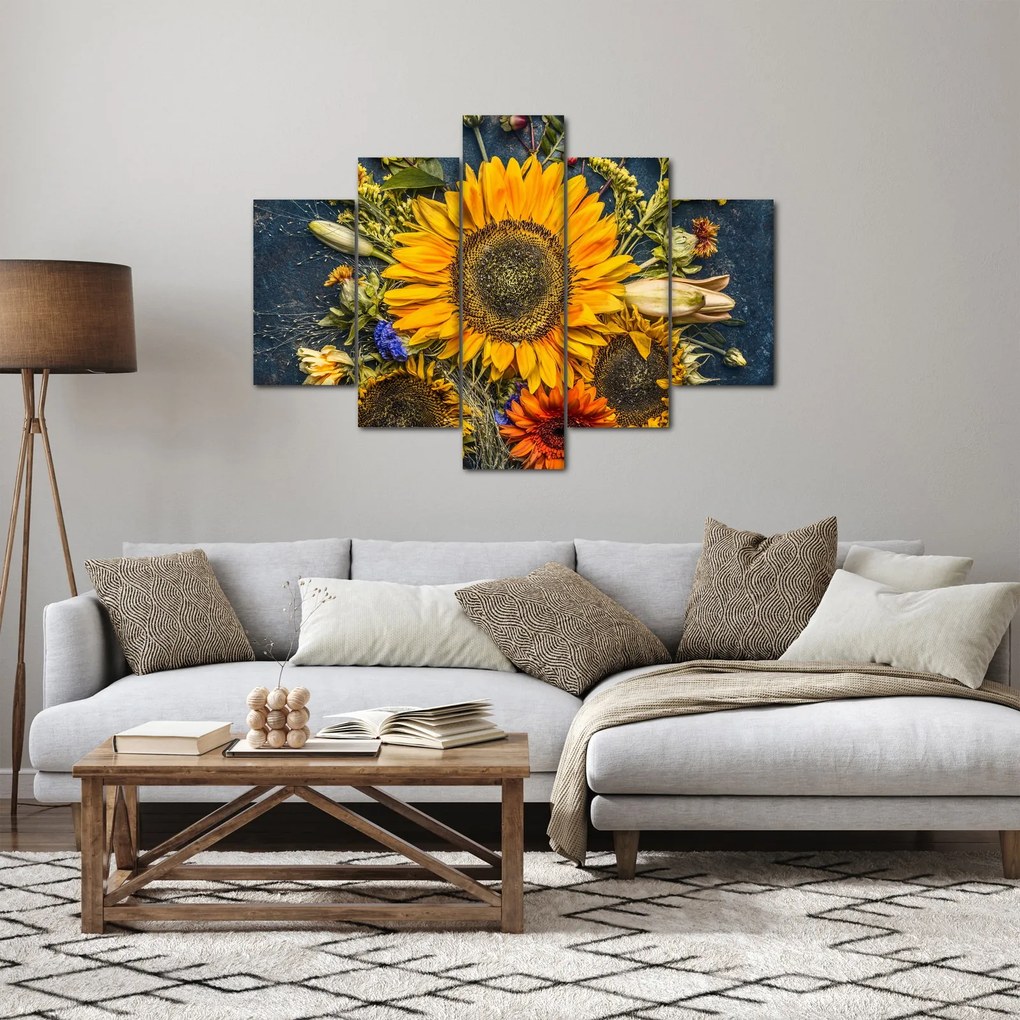 Kép - Őszi virágok (150x105 cm)