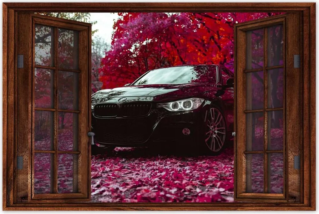 Poszter 60x40 Fekete Bmw Ősz