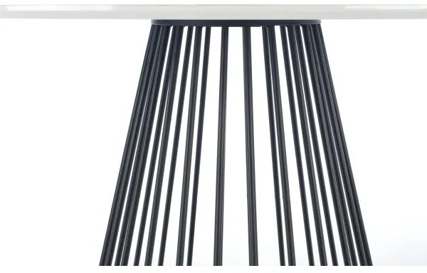 SEREIN étkezőasztal, fehér márvány dekor/fekete