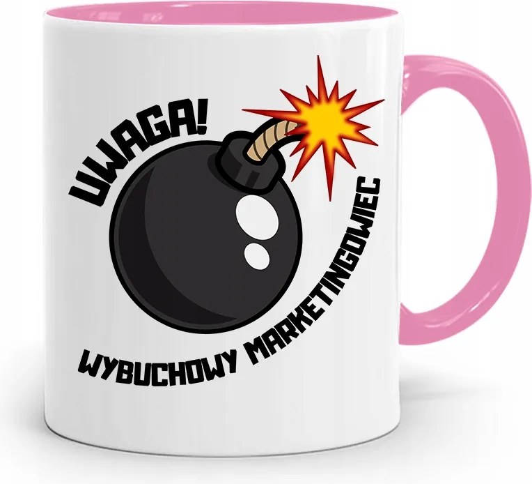 Marketingeseknek Marketing Bögre Rózsaszín Ajándék fényképes nyomtatással