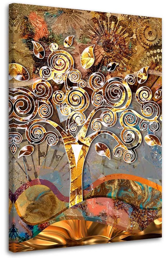 Gario Vászonkép Életfa - Gustav Klimt, reprodukció Méret: 80 x 120 cm