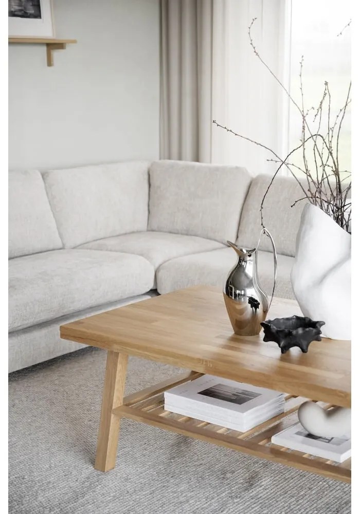 Brooklyn dohányzóasztal csiszolt tölgyfából, 130 x 75 cm - Rowico