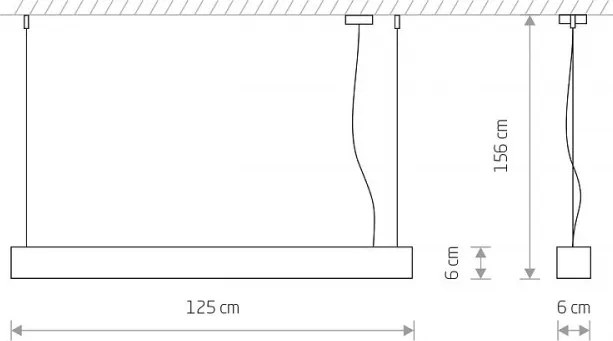 NOWODVORSKI 7537 SOFT Modern Led Függesztett Lámpa T8 IP20