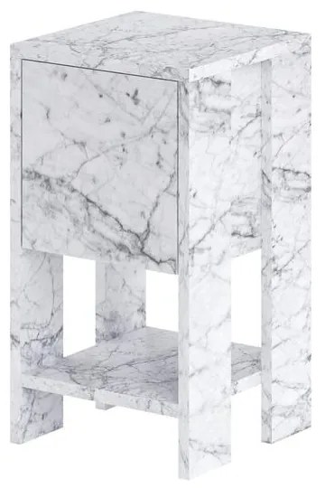 Éjjeliszekrény Ema - Carrara Marble