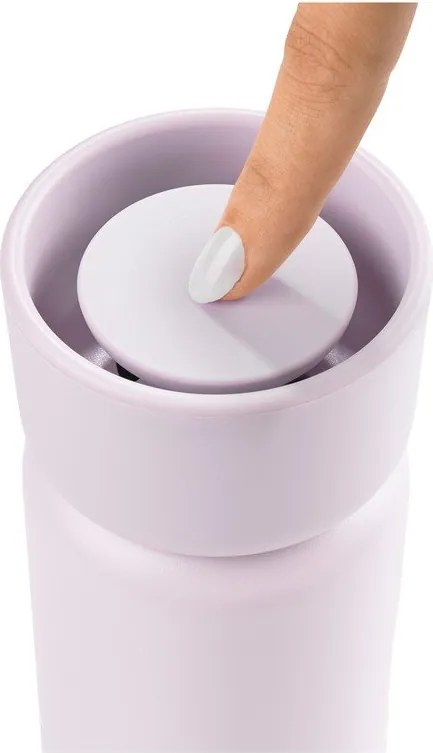 Világos rózsaszín rozsdamentes acél termobögre 650 ml Singles – Zone