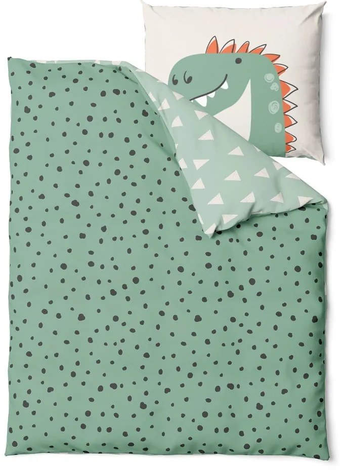 Egyszemélyes pamut gyerek ágyneműhuzat 140x200 cm Dino – Bonami Selection