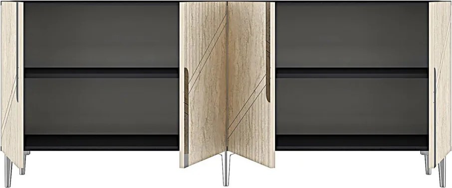 Evva 150 - Anthracite, Travertine, Silver