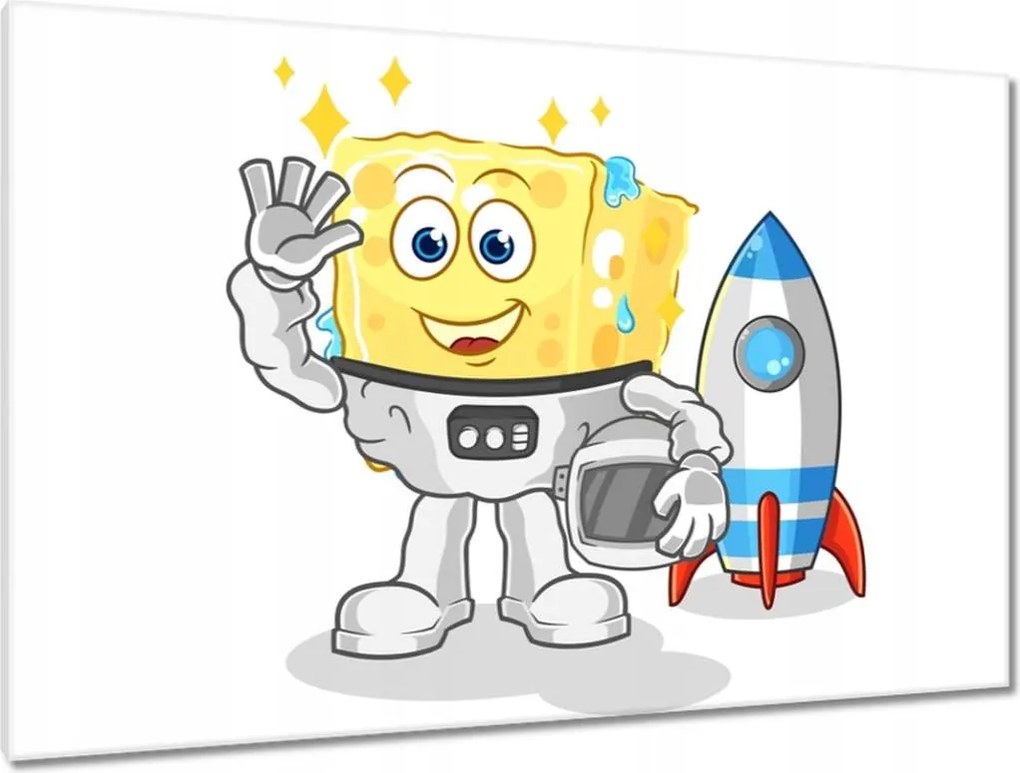 Vászonkép 120x80 Szögletes szivacsember