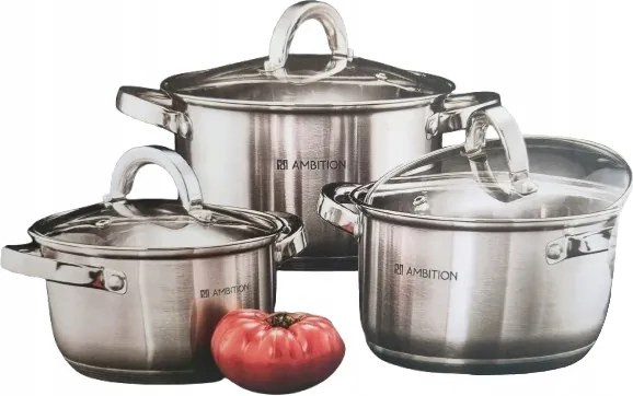 Ambition Bilbao Edénykészlet fedővel 6 db-os
