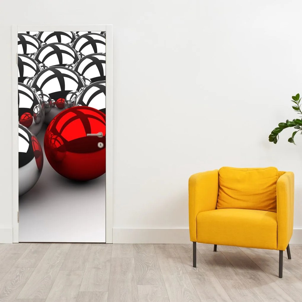 Fotótapéta ajtóra - Fényes golyók (95x205cm)