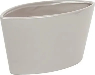 Fedő Kerámia Malaga virágtartó szürke eco