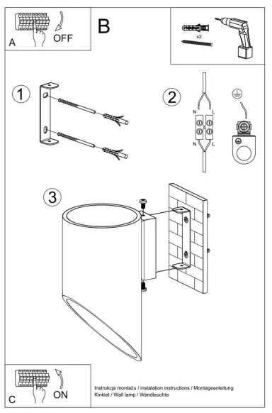 Fali lámpa PENNE 20 1xG9/40W/230V fehér